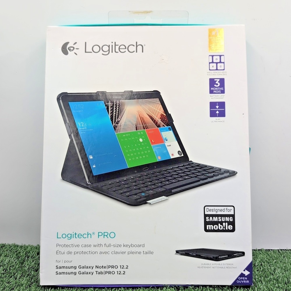 Logitech Pro Protective Case Full Size Keyboard Samsung Galaxy‎ Note / Tab Pro